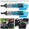 2Pcs Metal for SCX10II D90 90046 90047 90053, 1/10 RC Crawler Damper, Balanced Driving, Reduces Vibration, Easy Installation, sturdy Replacement (Blue) view 2