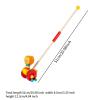 JunZheHub Wooden Toy for Pushing and Pulling, Learning Tool for Preschoolers, Balance Play Item for Children, Lion view 2
