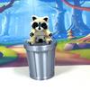 3D Printed Racoon, Articulated Cream and Black Racoon with Trash Can,Trashcan Raccoon, Tiny Animal Raccoon Toy, Trash Panda, Fidget ADHD Autism Toy AR005 (Medium - 4.3 INCHES) view 1