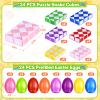 24 Pack Prefilled Easter Eggs with Snake Twist Toys, Blocks Fidget Toys Easter Gifts for Easter Hunt, Basket Stuffers Filler, Easter Party Favors, Classroom Prize, Surprise Egg view 2