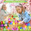 24 Pack Prefilled Easter Eggs with Snake Twist Toys, Blocks Fidget Toys Easter Gifts for Easter Hunt, Basket Stuffers Filler, Easter Party Favors, Classroom Prize, Surprise Egg view 4