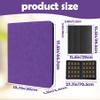 1000+ Pockets Trading Card Binder, 16 Pockets Trading Card Binder Ringless Side Loading Trading Card Album Folder for TCG,MTG,Sports Cards(Purple) view 2