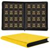 1000+ Pockets Trading Card Binder, 16 Pockets Trading Card Binder Ringless Side Loading Trading Card Album Folder for TCG,MTG,Sports Cards(Yellow) view 1