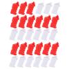 30Pcs RC Roadblocks, Plastic Universal Drift Race Road Barriers, Remote Control Car Accessories, Mini Blocks Model Car Parts, Red and White view 3