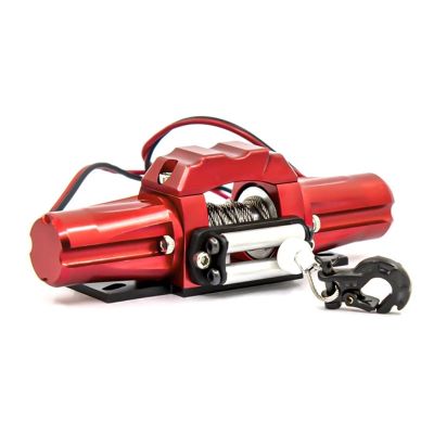 Double Motor Metal Simulated Winch for 1/10 RC Crawler Car RC4WD D90 Axial SCX10 for TRA-XXAS TRX4 KM2 Parts Accessories