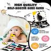 Baobrava 3 PCS Black and White High Contrast Baby Toys for Newborn, Montessori Toy Sensory Infant Tummy Time Toy Baby Essentials 0-6-12 Months Gifts view 3