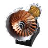 Motorized Aircraft Turbofan Engine Display Model view 2