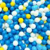 BBRUN Ball Pits Balls 500 Count Play Plastic Balls for Ball Pits Playpen BPA- Free Crush Proof Crawling Tunnels Balls for Pet Dogs (500 Count, Blue -Yellow) view 4