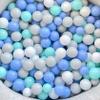 BBRUN Ball Pits Balls 2000 Count Play Plastic Balls for Ball Pits Playpen BPA- Free Crush Proof Crawling Tunnels Balls for Pet Dogs (2000 Count, Blue-White) view 2