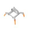 ABZEKH Drone Accessories Landing Gear for DJI Mini 4 Pro Propeller Holder Fixed for Stabilizers Protective Prop for Blades Strap Propeller Guard Accessories(F) view 1