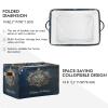 STAYTOP Elegant Snowflakes Ganging Large Storage Basket Collapsible Storage Bins Waterproof Laundry Basket with Handle,Used for Home Closets, Offices, Bedrooms 1PCS view 2
