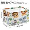 STAYTOP Cute Cartoon Animal Large Storage Basket Collapsible Storage Bins Waterproof Laundry Basket with Handle,Used for Home Closets, Offices, Bedrooms 2PCS view 3