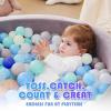 YUFUL 200 500 1000 Count Plastic Soft Ball Pit Balls for Pet Dogs Colorful Phthalate Free BPA Free Baby Toddler Play Balls for Kids Toddlers view 4