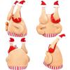 4 Pcs Funny Turkey Hats Thanksgiving Costume Accessory For Thanksgiving Party Decors Turkey Hat Party Dress Up Party view 1