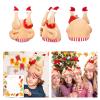 4 Pcs Funny Turkey Hats Thanksgiving Costume Accessory For Thanksgiving Party Decors Turkey Hat Party Dress Up Party view 2