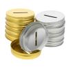 Mikinona 12pcs Lids for Regular Mouth Jars Tinplate Jar Tops for Storage and Organization view 1