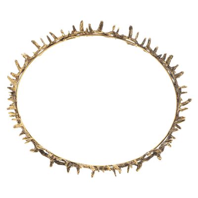 ANDRESLAD Versatile Elven Crown for Girls Gold Metal Party Hair Accessory Prom King Crown Renaissance Fair Accessory Goddess Birthday Unisex