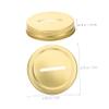 BRIGHTFUFU 12pcs Metal Jar Coin Bank Lids Tinplate Saving Jar Covers Elegant Design for Home Office Storage view 2