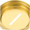 BRIGHTFUFU 12pcs Metal Jar Coin Bank Lids Tinplate Saving Jar Covers Elegant Design for Home Office Storage view 3
