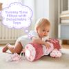 vocheer Tummy Time Pillow with Detachable Sensory Toys for Babies,Inflatable Design,Pink Rabbit, Baby Girl Toys 3-6 Months with Tummy Time Mirror, Rattles, Teether, Baby Girl Gifts view 4