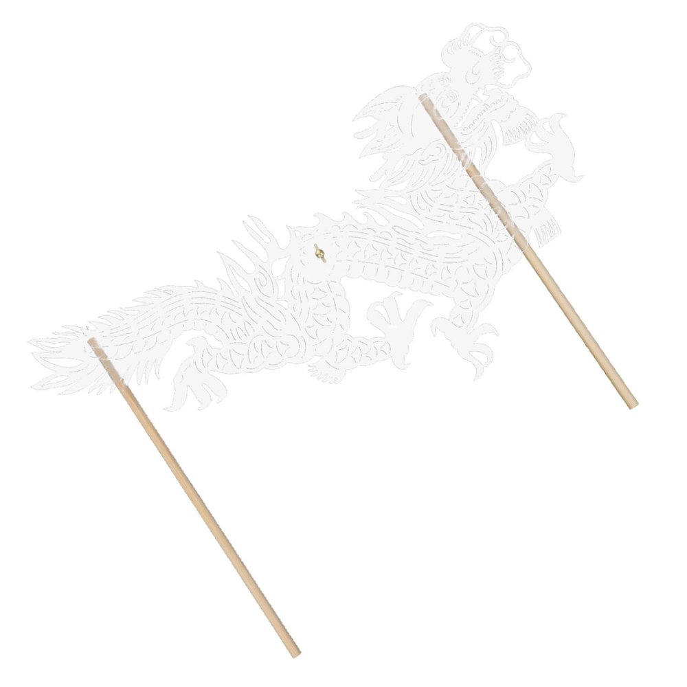BIUDECO DIY Dragon Puppet Traditional Chinese Shadow Puppetry Toy for Birthday