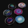 Colorful Glowing Galaxy Starry Sky Decompression top Stainless Steel Toy Luminous Desktop Rotating view 3