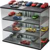 1:64 Scale Diecast Model Car Display Case with USB Light Cabinet Suitable for Hot Wheels, Nascar Toy Matchbox Car Dust Storage Rack (Elevator Garage Scene) view 1