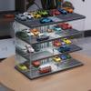 1:64 Scale Diecast Model Car Display Case with USB Light Cabinet Suitable for Hot Wheels, Nascar Toy Matchbox Car Dust Storage Rack (Elevator Garage Scene) view 3