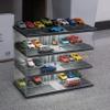 1:64 Scale Diecast Model Car Display Case with USB Light Cabinet Suitable for Hot Wheels, Nascar Toy Matchbox Car Dust Storage Rack (Elevator Garage Scene) view 4