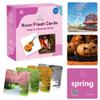 ALSOLIFE 54 Advanced Word Noun Flash Cards for Kids 3-5, Vocabulary Cards with Pictures, | Toddler Flash Cards for Learning English Words| Seasons flashcards| ABA Therapy & Speech Therapy Materials view 1