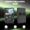 Silicone Case Compatible with R36S Handheld Game Console, Anti-Scratch, Washable, Shockproof Silicone Protective Cover for R36S with Lanyard - Black view 2