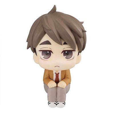 Anime Figure Miya Osamu Look Up Figure, 10cm Mini Miya Osamu Cake Topper Figure Model Statue Handmade Collectible for Fans