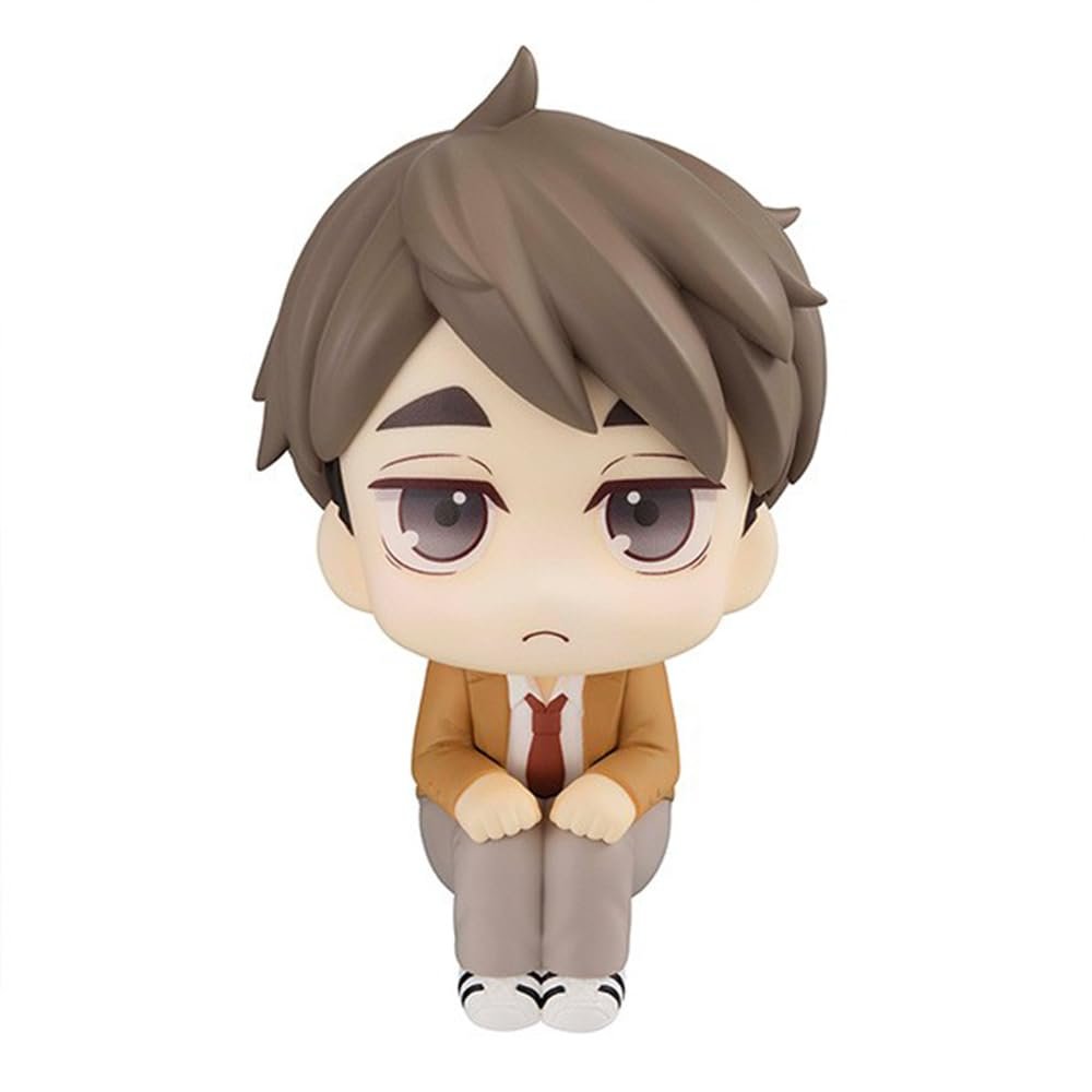Anime Figure Miya Osamu Look Up Figure, 10cm Mini Miya Osamu Cake Topper Figure Model Statue Handmade Collectible for Fans