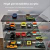 1/64 Scale Diecast Car Diorama Garage Parking Dustproof Storage Shelf with Lights,Display Case for Hot Wheels & Matchbox Cars view 4