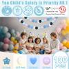 GOGOSO Star Heart Moon Ball Pit Balls, Shaped Play Balls for Ball Pit, 100 200 500 1000 Crush Proof Bpa Free Kids Toddler Baby Pastel Pelotas,Deep Ocean Blue, 100 view 3