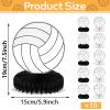 10Pcs Volleyball Honeycomb Centerpieces Volleyball Party Decorations Volleyball Table Decorations Volleyball Table Topper Centerpieces for Sports Theme Birthday Baby Shower Game Day Party supplies view 2