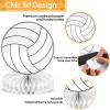 10Pcs Volleyball Honeycomb Centerpieces Volleyball Party Decorations Volleyball Table Decorations Volleyball Table Topper Centerpieces for Sports Theme Birthday Baby Shower Game Day Party supplies view 3