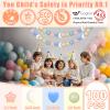 GOGOSO Star Heart Moon Ball Pit Balls, Shaped Play Balls for Ball Pit, 100 200 500 1000 Crush Proof Bpa Free Kids Toddler Baby Pastel Pelotas,Elegant Blue-Pink Blend, 100 view 2