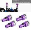 UPALDHOU 4PCS Aluminum Body Post Mount, Magnetic Body Post Mount, Compatible for SCX10 4WD 1:10 Electric RC Car (Purple) view 3
