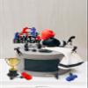 16 PCS Boxing Cake Toppers Boxing Birthday Decoration Boxing Theme Party Decorations for Fight Party Boxing Competition and Boxer Birthday Cake Decor view 3