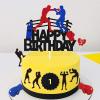 16 PCS Boxing Cake Toppers Boxing Birthday Decoration Boxing Theme Party Decorations for Fight Party Boxing Competition and Boxer Birthday Cake Decor view 4