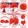 122Pcs Valentines Day Decorations Set, Valentine Decorations for Office Hanging Swirls Happy Valentine's Day Garlands Banner Love Balloons for Romantic Special Night Valentines Decorations view 4