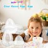 12 Pack 4.5 Inch Clear Easter Egg Plastic Transparent Easter Eggs Fillable Easter Eggs Empty for DIY Baskets or Egg Hunt Decor Easter Party Favors view 3