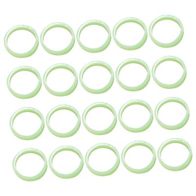 COSMEVIVI 100pcs Fluorescent Plastic Finger Rings Dark Party Supplies for Festivals Celebrations and Events Fun Decorations for Friends and Family