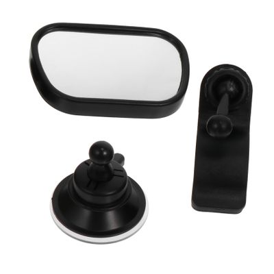 ANDRESLAD 2sets Rear View Mirror Backseat Observation Mirror for Safe Driving Durable and Stable Design Monitor Rear-facing for Parents Black