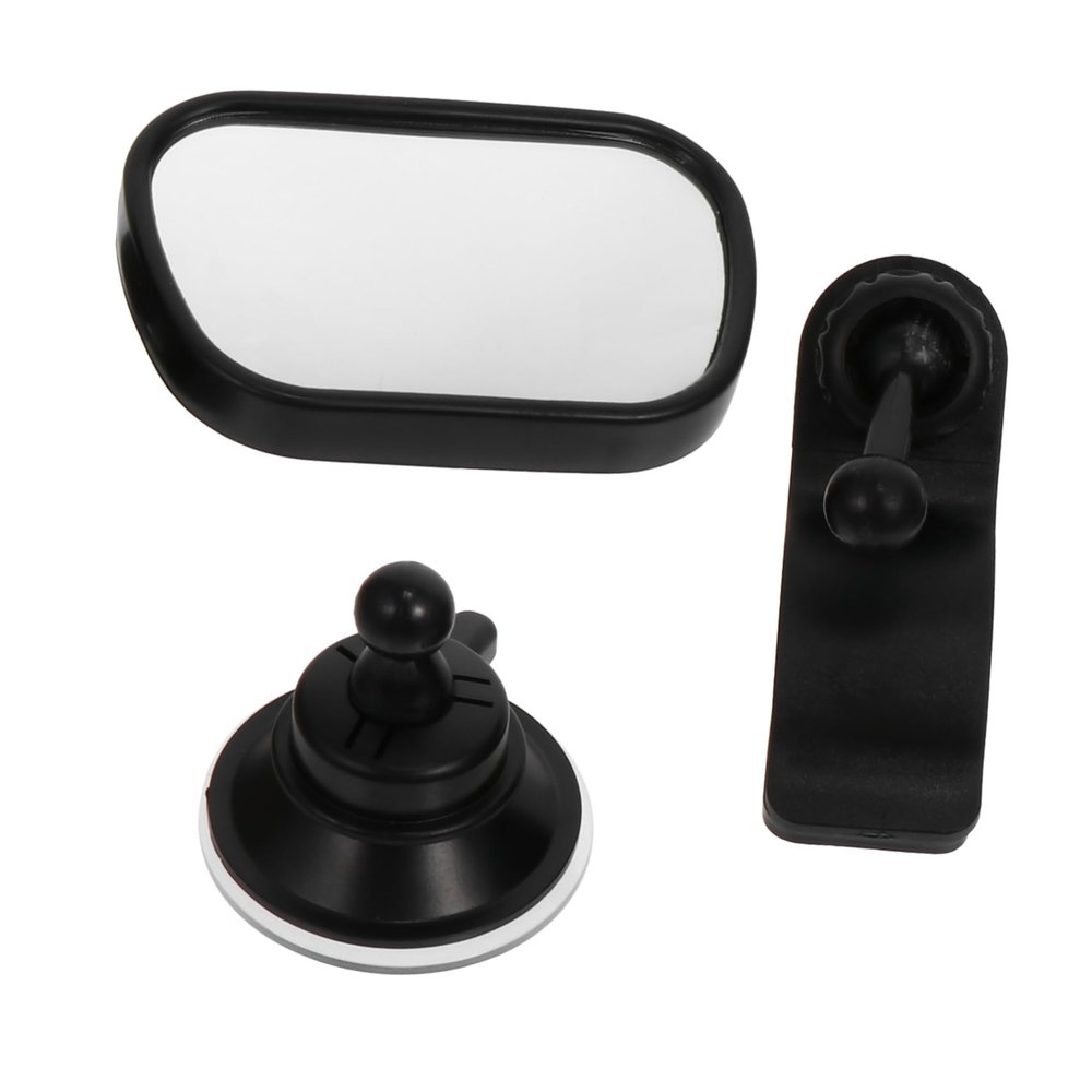 ANDRESLAD 2sets Rear View Mirror Backseat Observation Mirror for Safe Driving Durable and Stable Design Monitor Rear-facing for Parents Black