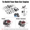 Mini V8 Engine Kits That Runs - V8 Engine Model Kits, Cison Engine MAD Miniature RC Engine Kits for Adults to Build, DIY Plastic Model Suitable for Car AX90104 SCX10 Capra VS4-10 Pro/Ultra view 3