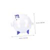 Alasum 1pc Glass Pig Piggy Bank Cute Money Box for Boys and Girls Home Decoration Teach Saving Habits for Friends and Family view 4