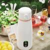 350ml Portable Milk Warmer, Smart Temperature Control Cordless Heating Milk Mixing Bottle Warmer, Portable Bottle Water Warmer for Car, Outdoor, Office and Home, 9.06 x 2.76in view 3
