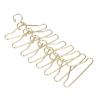 1:12 Doll Clothes Hangers Dollhouse, Miniature Doll Clothes Hangers,Gold Dollhouse Clothes Hangers,Wire Gold Hangers Iron Dollhouse Metal Hangers view 2